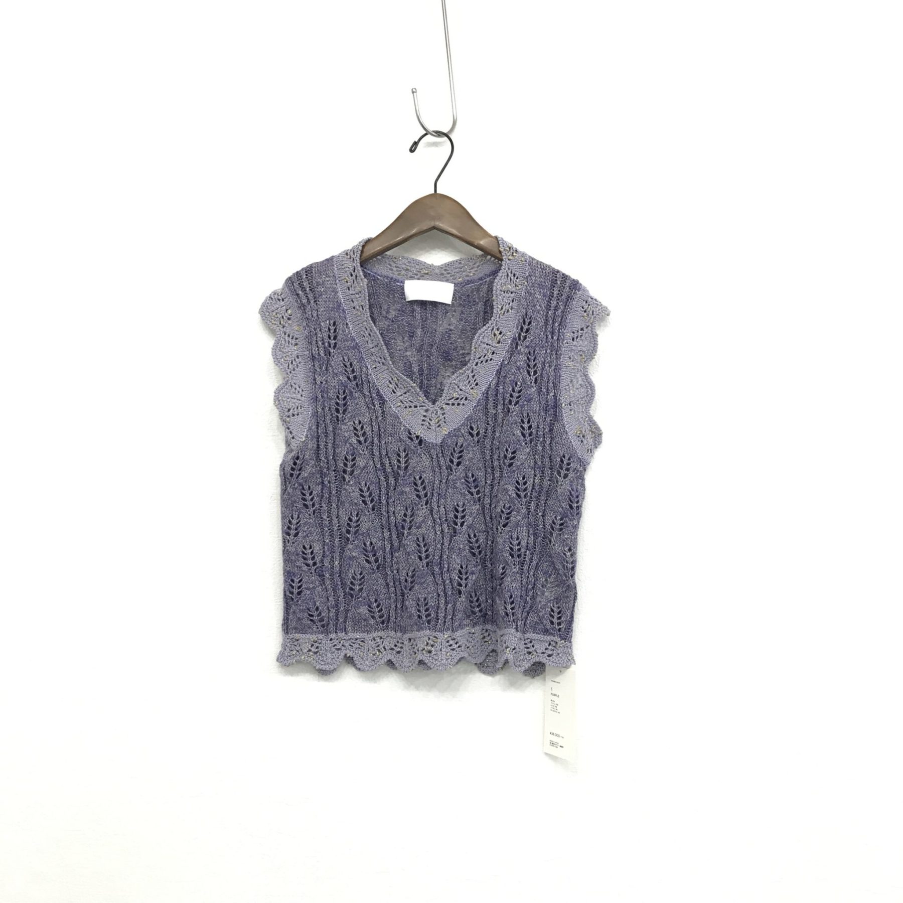 Mame Kurogouchi多色染めの糸で編み上げたSilk Linen Knit Tops 