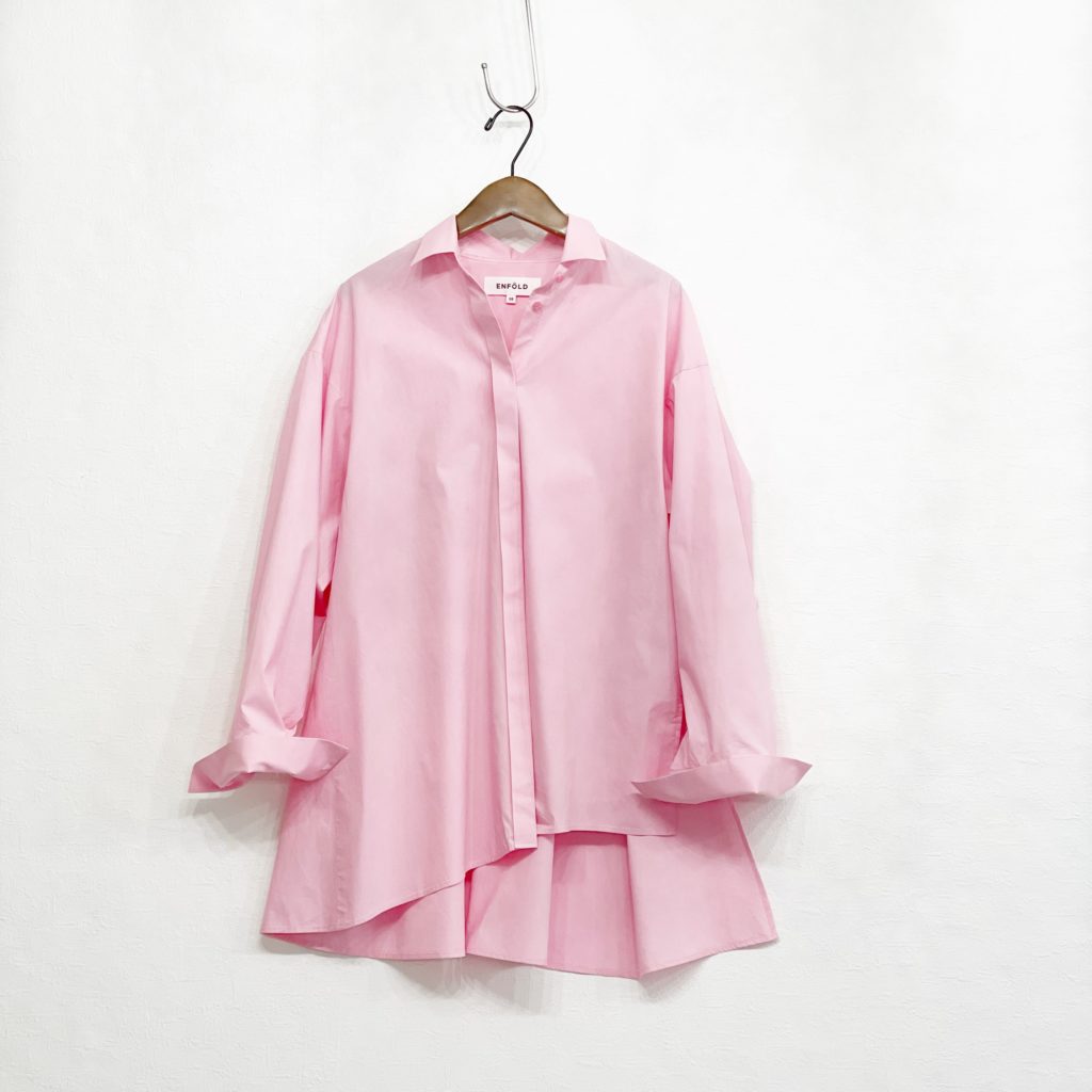 ENFOLDアシンメトリーヘムのカラーシャツ | ブランド服の宅配買取 