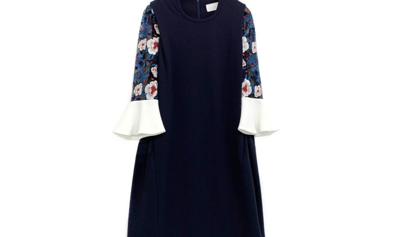 Mame Kurogouchi名品！Botanical Lace Sleeves I-Line Dressが入荷しま 