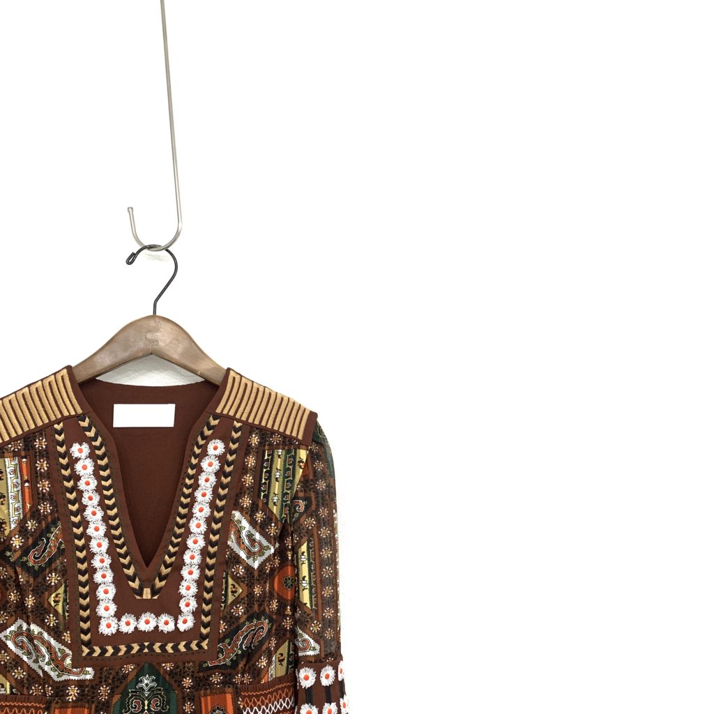 Mame KurogouchiエキゾチックなムードのStained Glass Printed Dress  