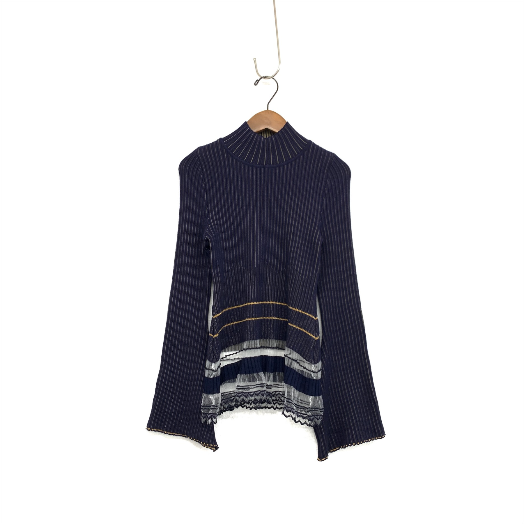卸し売り購入 Mame Kurogouchi美しすぎるニットトップス20AWのRib Jacquard トップス