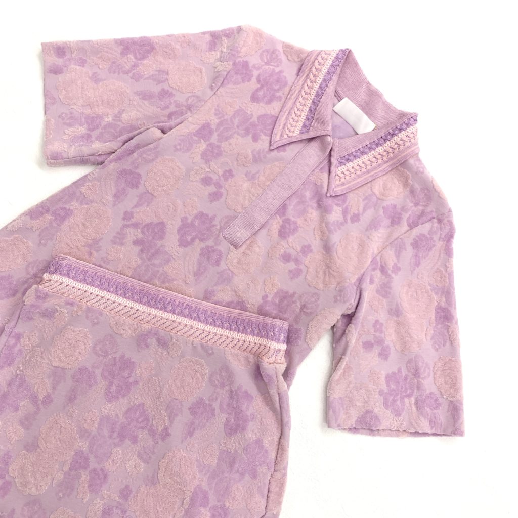 Mame KurogouchiノスタルジックなFlowered Velour Jacquard Polo  