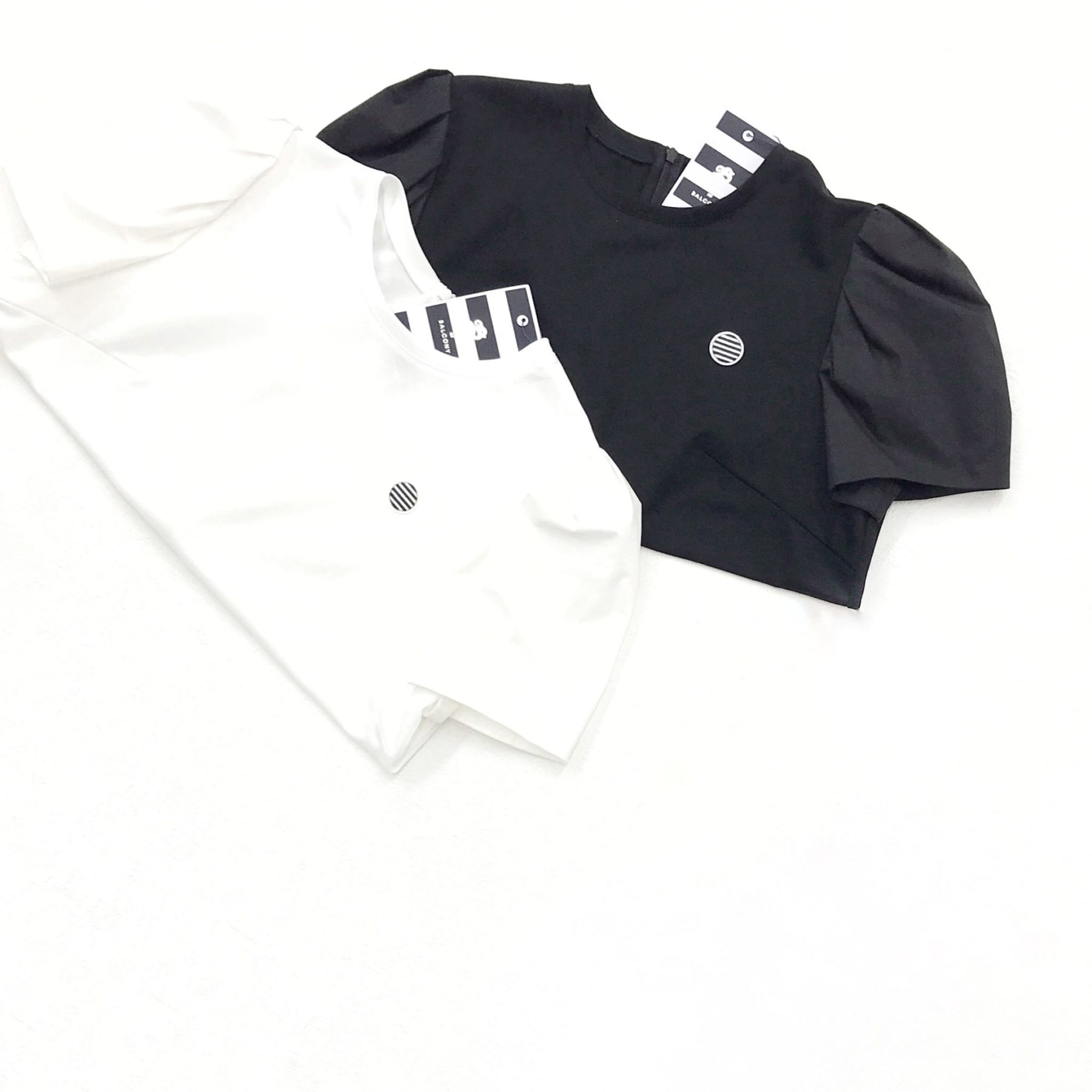 Kutara ボーダーズアットバルコニー パフスリーブ Tシャツ 異素材 BORDERS at BALCONYボリュームのあるパフスリーブがポイントSHIRT PUFF
