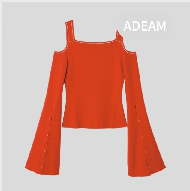 ADEAM43409 UCHIWAKNIT TOP