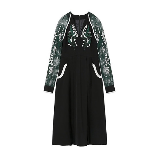 Mame Kurogouchi 百合刺繍 ドレス 2023PF マメクロゴウチ Mame  