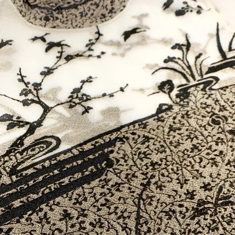 Mame Kurogouchi マメクロゴウチ Nature Pattern Sheer Knitted High Neck Top トップス